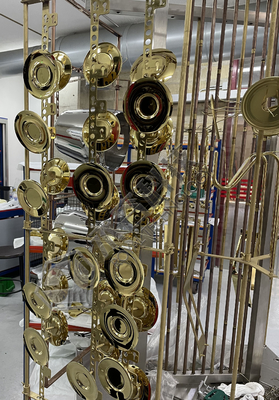 Equipo de la máquina de revestimiento de oro PVD de TiN Nitruro de titanio Oro decorativo