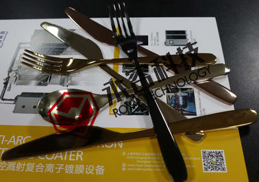 Máquina de capa decorativa del cuchillo/de la bifurcación/de las cucharas PVD del acero inoxidable