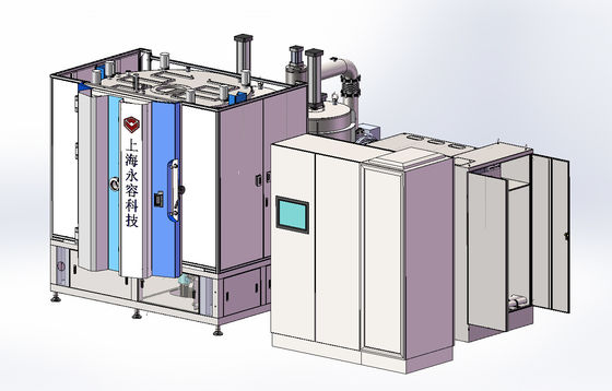 Máquina de la galjanoplastia de los grifos de cobre amarillo PVD, capas de los grifos PVD del tubo de los SS