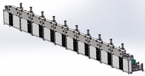 Cadena de producción continua de las capas de metal de PVD para los cables de fribra óptica