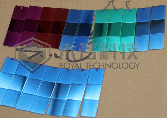 Azules marinos de PVD, azules cielos de PVD, capas del zafiro de PVD en las hojas de los SS, máquina de capa azul de PVD