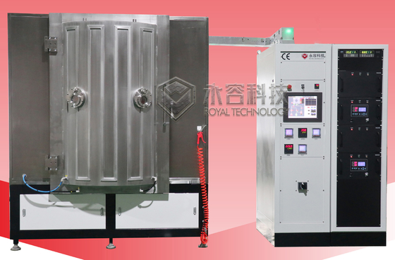 Un buen precio. Máquina de recubrimiento al vacío PVD de pulverización por magnetrón IPG Máquina de pulverización MF azul en línea