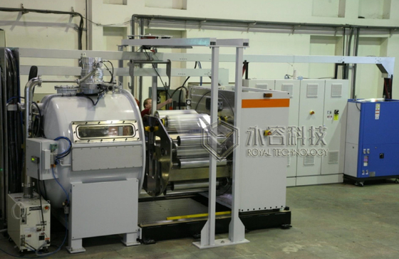 Un buen precio. Equipo de revestimiento de red al vacío con máquina de desgasificación de rollo a rollo de tratamiento de plasma en línea