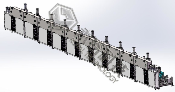 Un buen precio. Sistema de deposición de pulverización de magnetrón continuo de múltiples cámaras de rodadura a rodadura en línea
