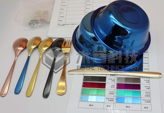 Un buen precio. Máquina de revestimiento decorativo PVD, color oro PVD, color azul PVD en línea