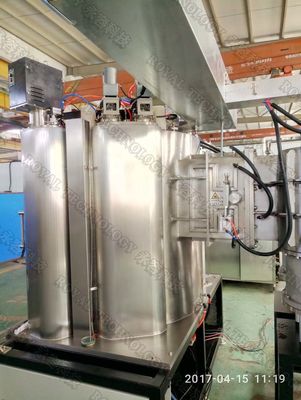 Un buen precio. Máquina de recubrimiento al vacío PVD cerámica que proporciona tipo de gas de argón y color hecho a medida para las necesidades de tratamiento de superficies industriales en línea