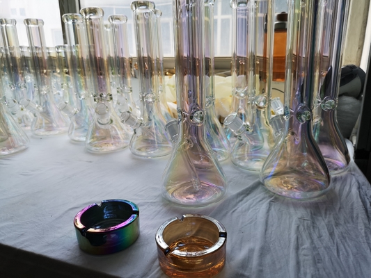 Un buen precio. PVD Arco iris de vidrio revestimiento Shisha en línea