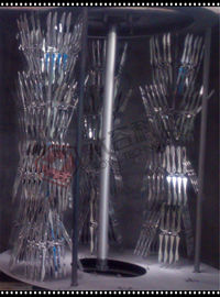 Vacío plástico de los cubiertos que metaliza la máquina para la cuchara/la bifurcación plásticas disponibles