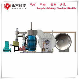 Tipo horizontal máquina de metalización de aluminio del ABS, máquina termal resistente de la evaporación del filamento del tungsteno