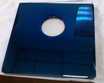 Servicio de galjanoplastia azul del color PVD sobre el vidrio, piezas de metal
