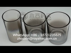 Carbón de leña Grey Glassware, color gris del smokey