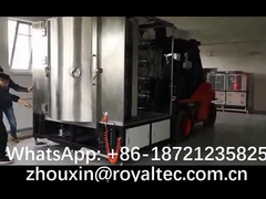 La 1ra máquina de PVD construida en alambre del Poalnd-metal y la galjanoplastia de cristal de la lámpara PVD