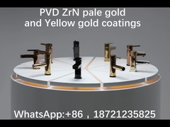 Capas del oro pálido del ZRN de PVD y del oro amarillo